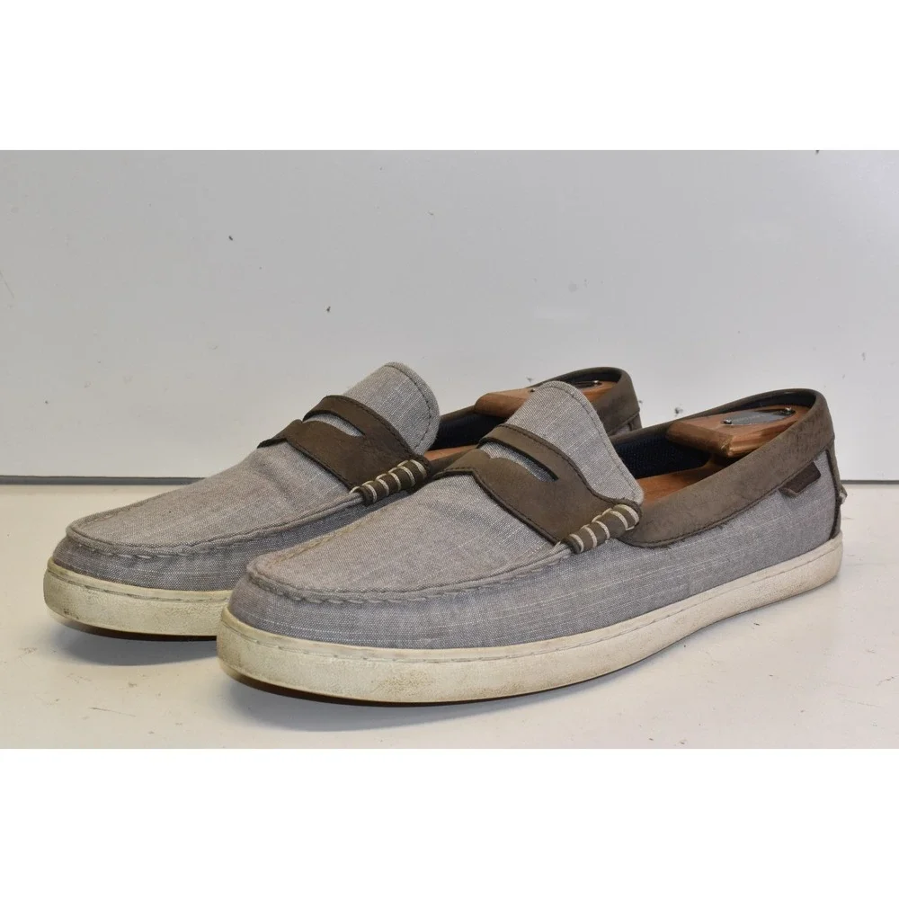 Cole Haan 1928 Nantucket Slip on Loafers Gray Mens Size 10.5 Casual Shoes C30496